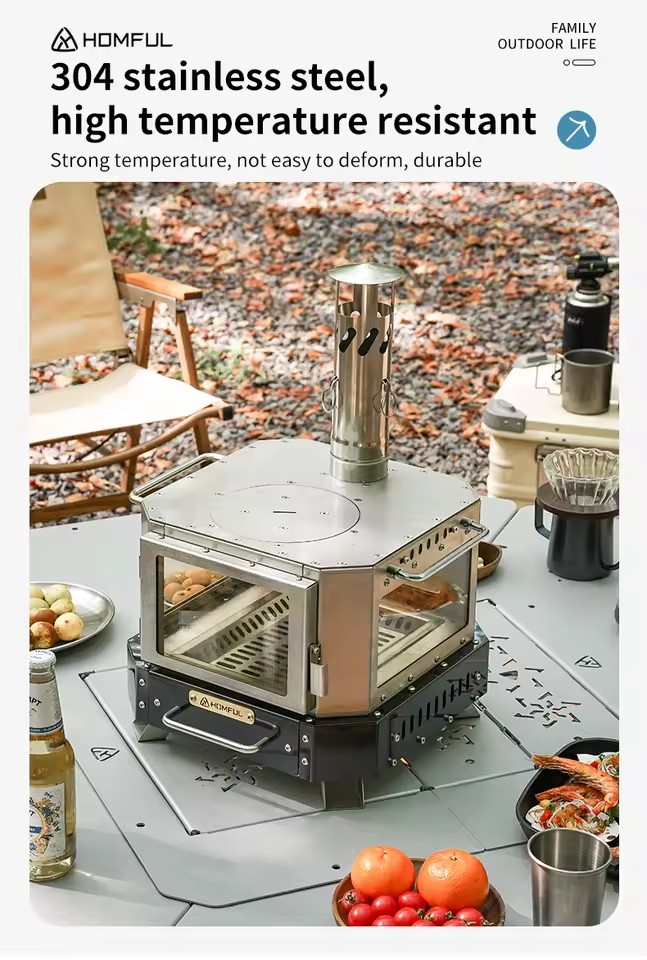 HOMFUL Portable Firewood Stove - Outdoor Kitchen Power Burner 评论和价格