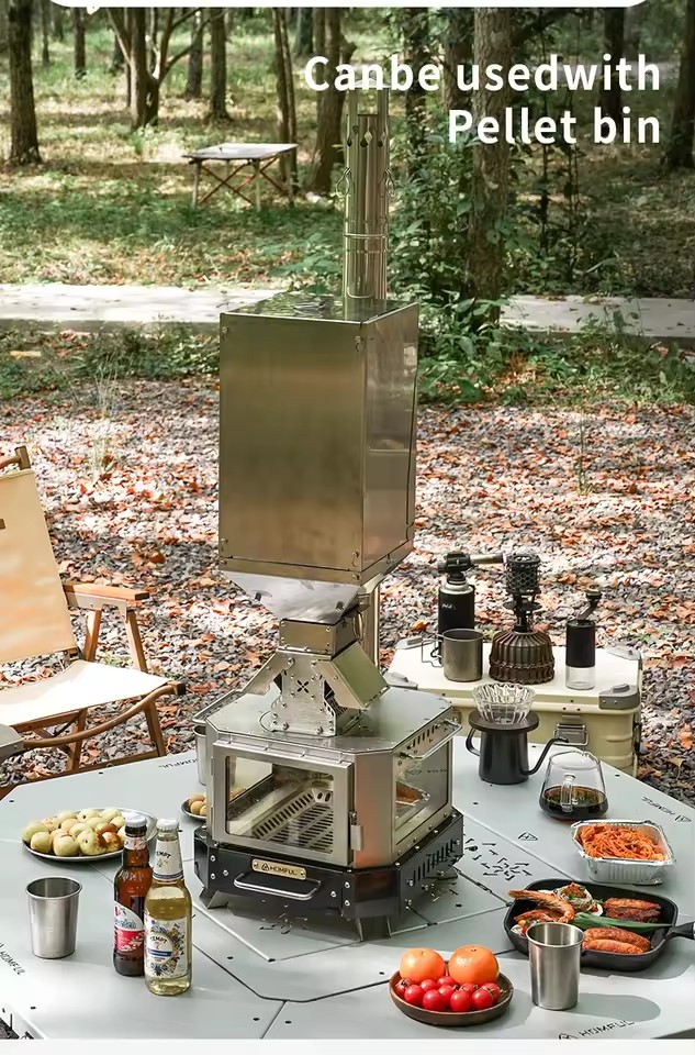 HOMFUL Portable Firewood Stove - Outdoor Kitchen Power Burner 评论和价格