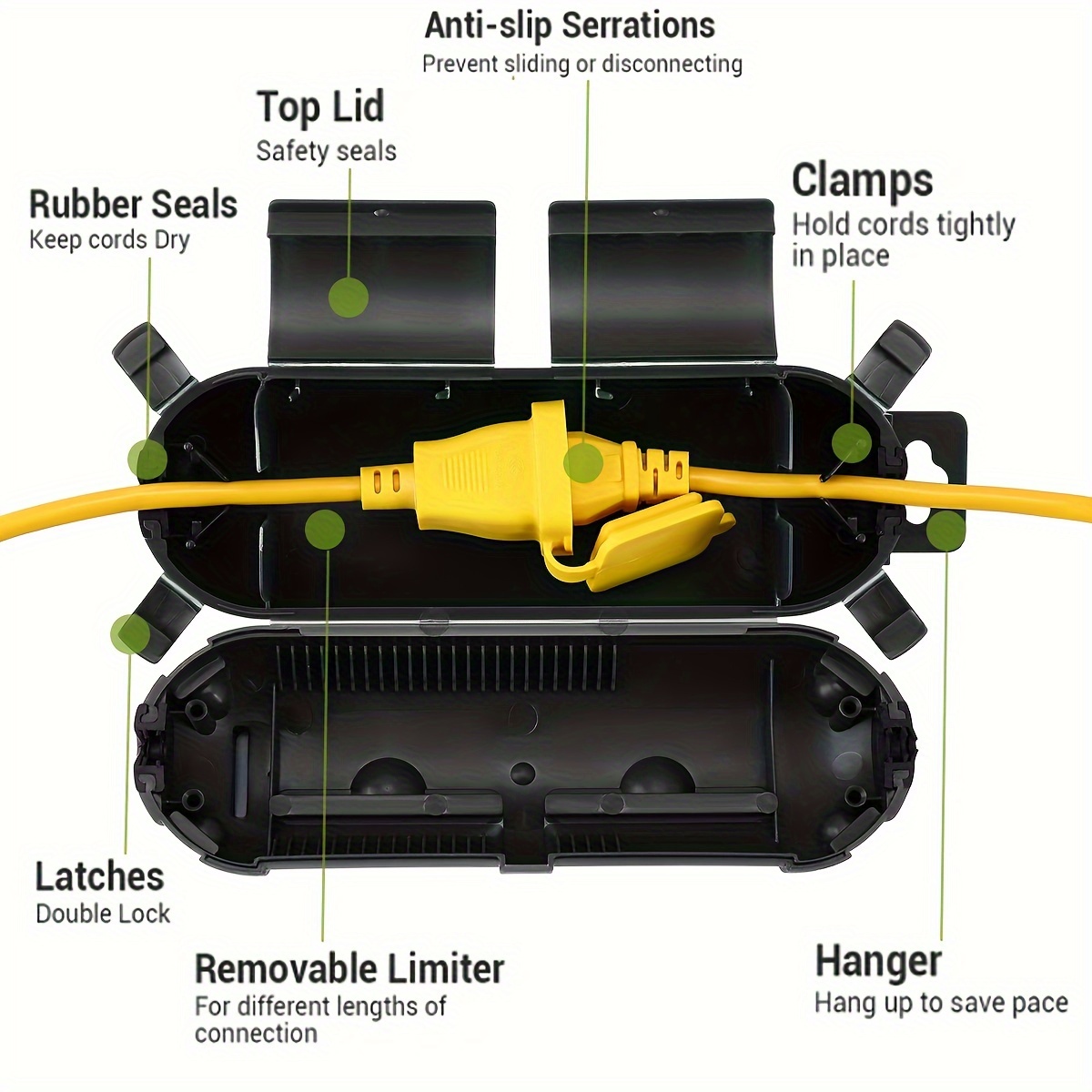 Extension Cord Plug Connection - Extension Cord Outdoor 评论和价格