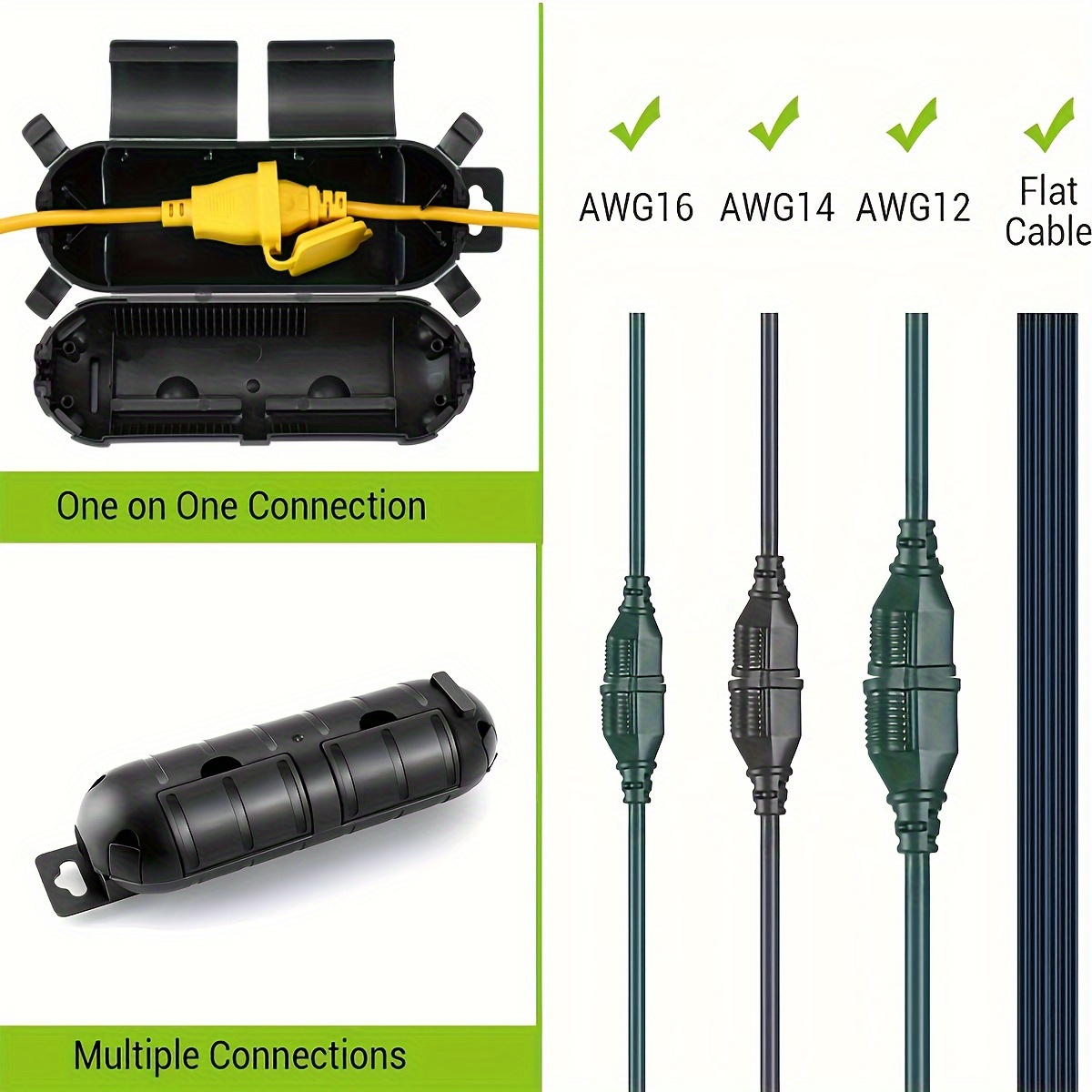 Extension Cord Plug Connection - Extension Cord Outdoor 评论和价格