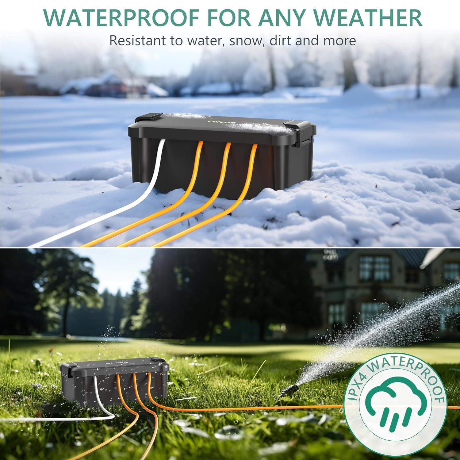 Diivoo Outdoor Waterproof Elec - Extension Cord Outdoor 评论和价格